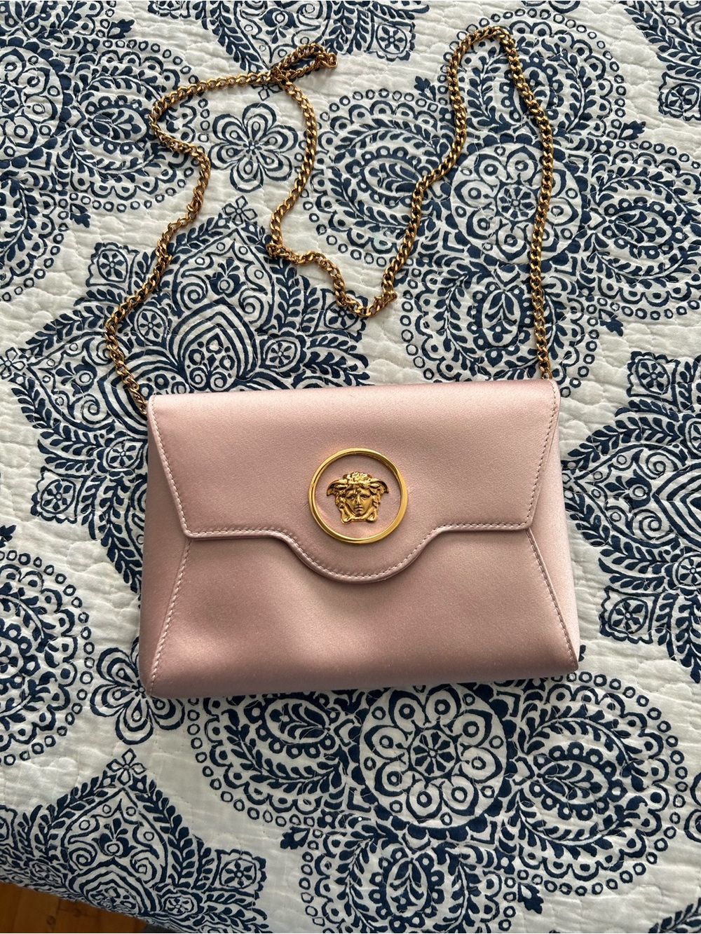 Versace Blush Pink Satin Crossbody - NEVER USED!!